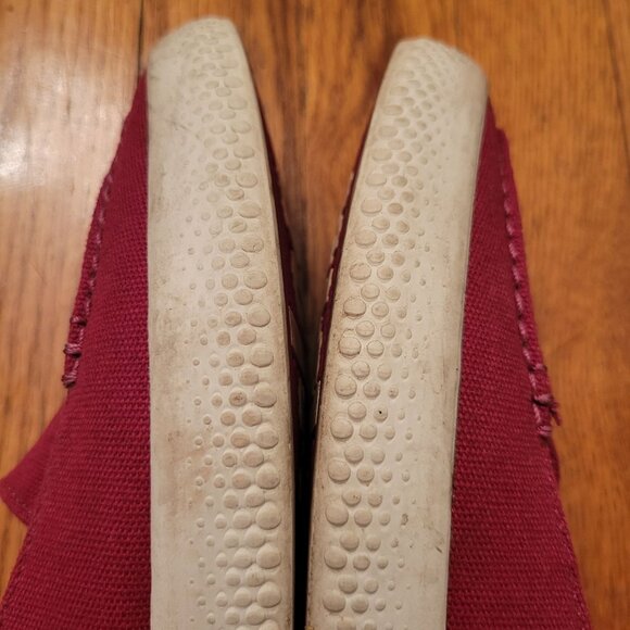 Fitflop Biomimetix Sunny Canvas Loafers Rio Pink Shoes 8.5 Comfort Red - Picture 8 of 9